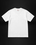 Camiseta blanca de algodón premium de Saint Krew con cuello redondo y diseño minimalista de manga corta