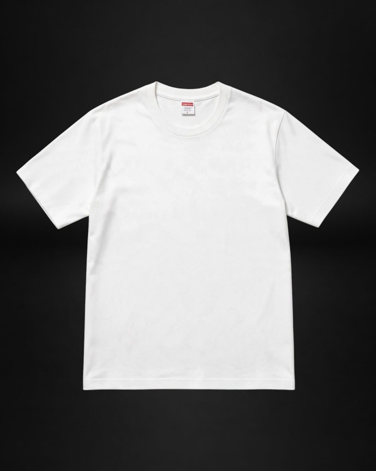 Camiseta blanca de algodón premium de Saint Krew con cuello redondo y diseño minimalista de manga corta